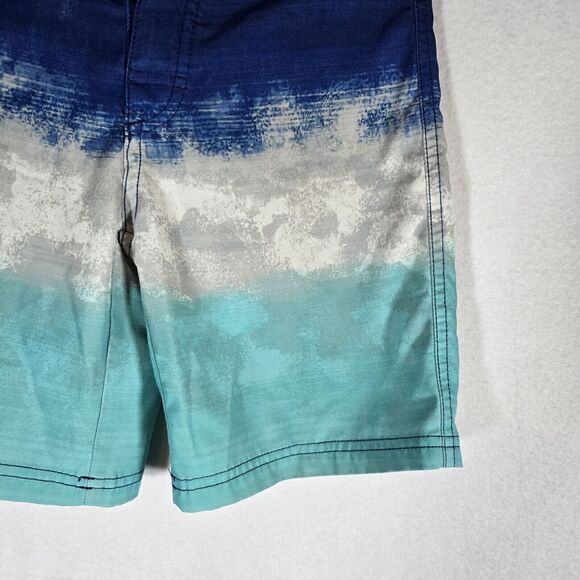 Wonder Nation Boys Blue Drawstring Bathing Suit Swim Trunks Shorts EUC Siz6/7 - Picture 3 of 12